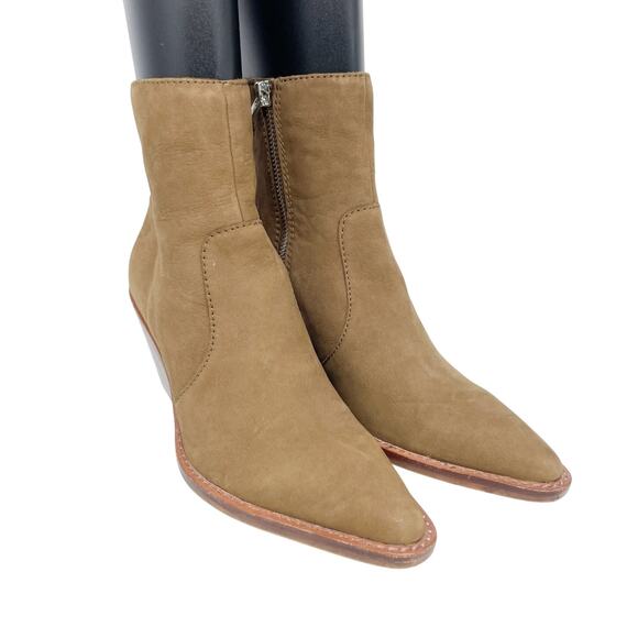 Dolce Vita Shoes - Dolce Vita Women's Volli Pointed-Toe Western Booties Tan Size 6